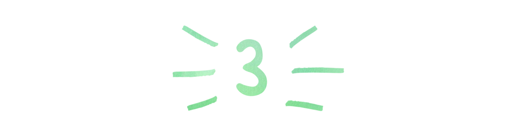 A header in a handwritten font that reads '3'
